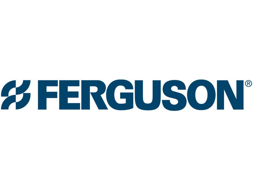Ferguson logo with stylized blue design.