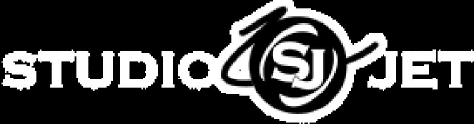 Studio Jet logo with stylized design.