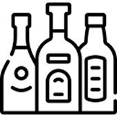 Black question mark on white background.